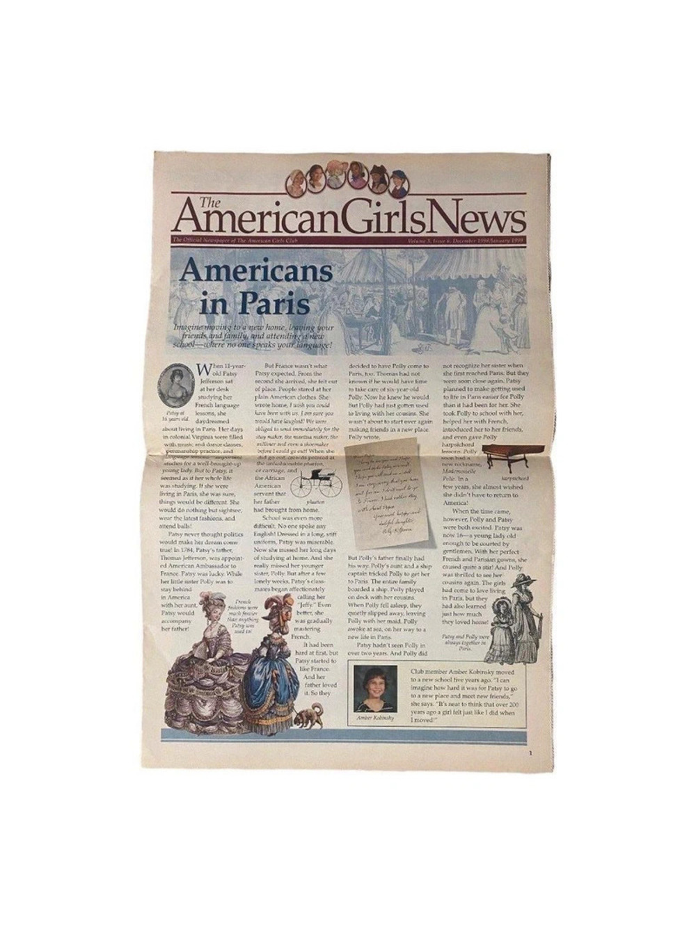 American Girls News Vol 3 Issue 4 Aug/Sep 1998 Pleasant Company